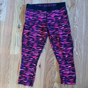 Nike dri-fit pink camo leggings sz. L